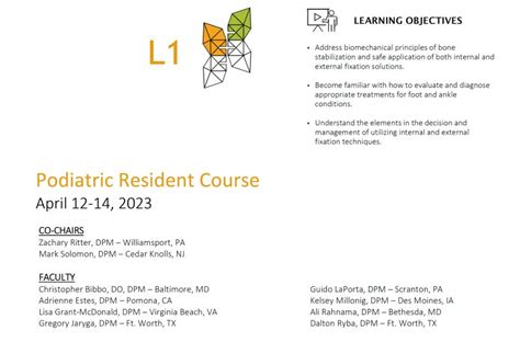 resident courses dpm.